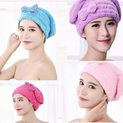 Super Absorbent Hair Towel Wrap for Wet Hair, Microfiber Hair Drying Towel Cap