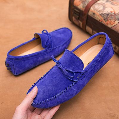 ModeMode Herrenschuhe Echtes Leder Lässige Sommerschuhe Klassische Herren-Slipper Elegante Weiche Slipper Herren-Flats Herren-Fahrschuhe