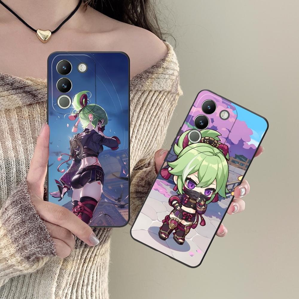Spiel GI Kuki Shinobu Handyhülle für VIVO Y77 76 75 74 73 72 58 56 55 51 50 38 36 Y19 Y18 Y03 Y01 5G Druckabdeckung