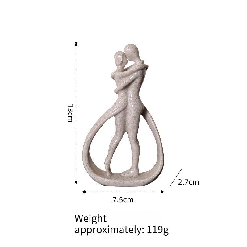 

Creative Couple Wedding Gifts Partner Anniversary Gifts Newlywed Home Decor Light Luxury Decorations Resin Statue Ornaments