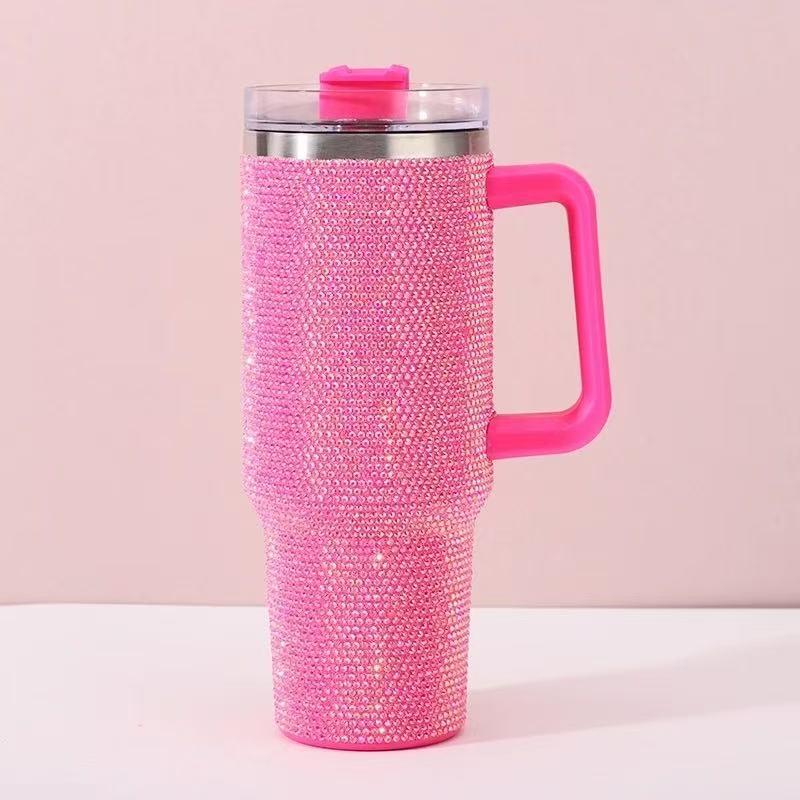 Rhinestone 40oz nerūsējošā tērauda automašīnas termoss