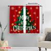 2pcs,2D Plane Printing Curtain Popular Tree and Christmas Ball Versatile Durable Polyester (without Rod) Versatile All Ldeal for