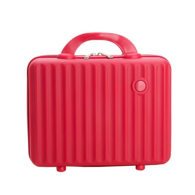 14 Inch Handheld Luggage Cosmetic Case Lightweight Zipper Companion Mini Small Storage Cosmetic Case