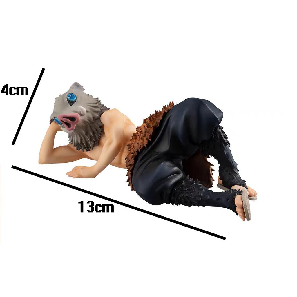 | In Stock Original  Demon Slayer  in Hand Hashibira Inosuke Anime Model Gift Collect Figure Toys