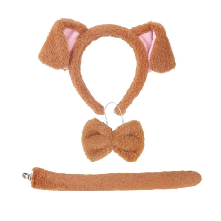AnimeExpo Dog Role Play Costume Plush Ear Headband/Tail Themed Party Dress Up