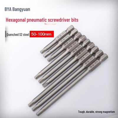 Bangye S2 Stahl Magnetischer Sechskant-Druckluftschraubendreher-Bohrer-Set 1,5–6 mm