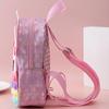 Geanta prescolara Silicone Unicorn 3D Model 21x17x8 cm Pink Kids Backpack Waterproof Durable