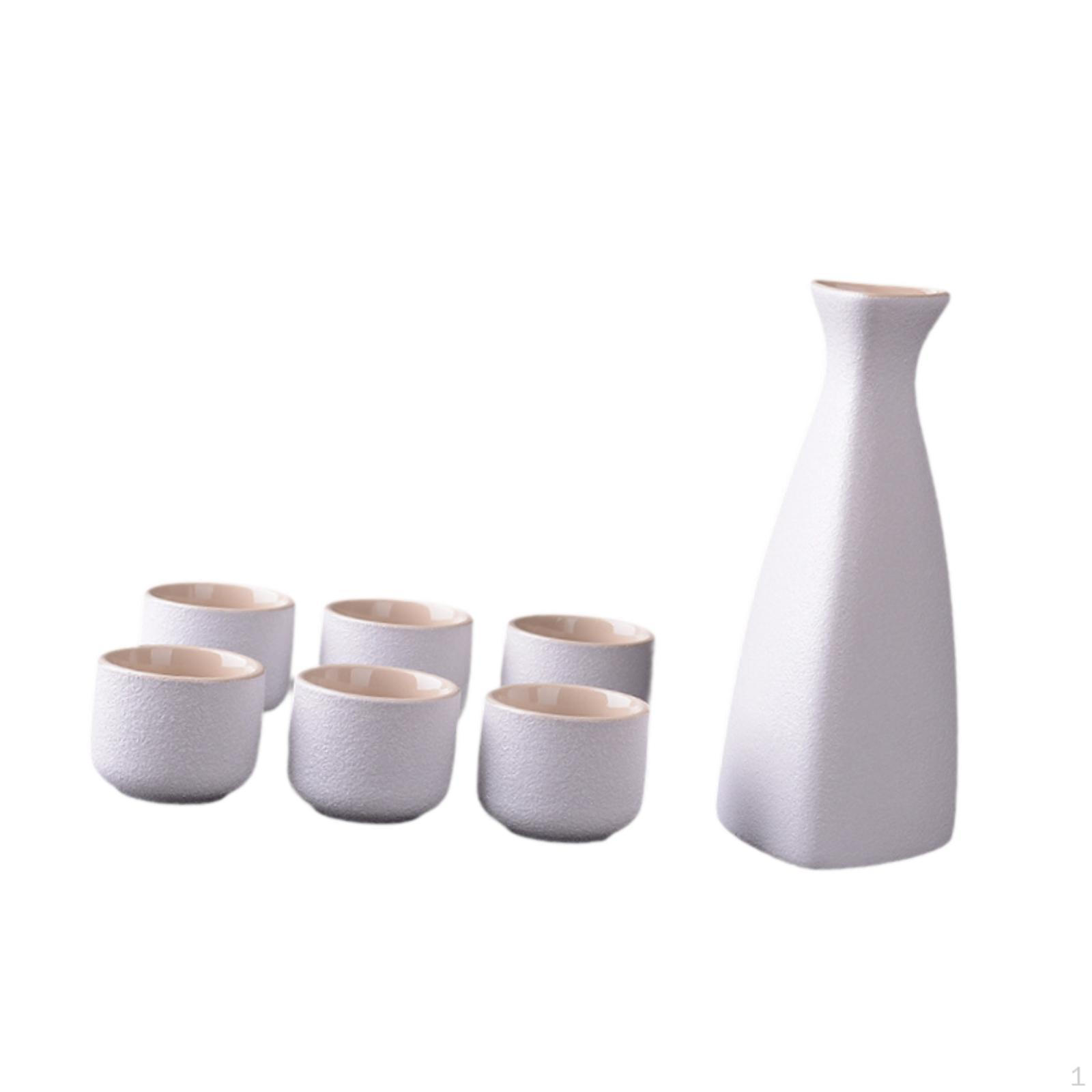 

Керамический набор для сакэ, чашки, фарфоровая посуда для питья, для кухни, чаепития, дома Triangular Sake pot