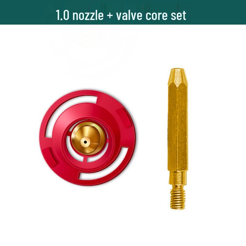 Accesorii Pistol de Vopsit Electric Fujiwara: Oale din aluminiu și plastic, Corp pistol, Duza, Miez ventil, Baterie litiu, Inel de etanșare, Corn de oaie, etc.