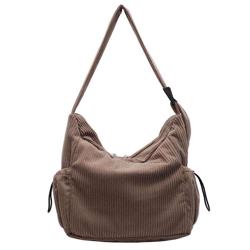 Torba na ramię Commuter Corduroy Bag Damska torba typu tote o dużej pojemności Torba typu crossbody