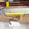 Bathroom Paper Towel Holder Strong Load-bearing Rust-Proof Simple Installation Over-Cabinet Door Roll Paper Holder