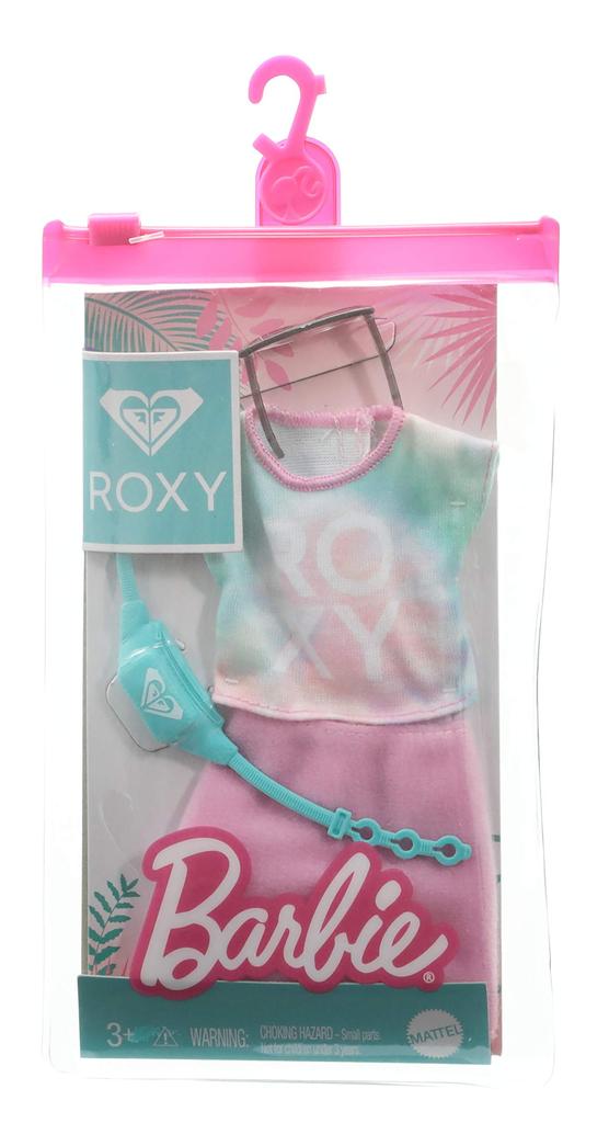 Barbie Licensed Fashion Set Doll Storage [ROXY Collaboration] [8-Fashion Box] [Dress-Up Clothes] [Includes Case] [Ages 3+] 986A-GWF05