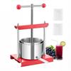 Fruchtweinpresse Manuelle Presse für die Weinherstellung 0,8 Gal/3L Edelstahl