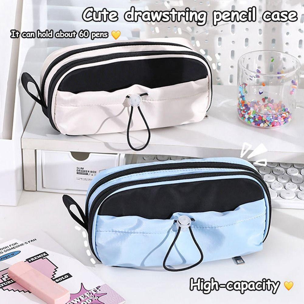 Large Capacity Pencil Pouch Portable Pen Bag New Stationery Organizer  School Supplies