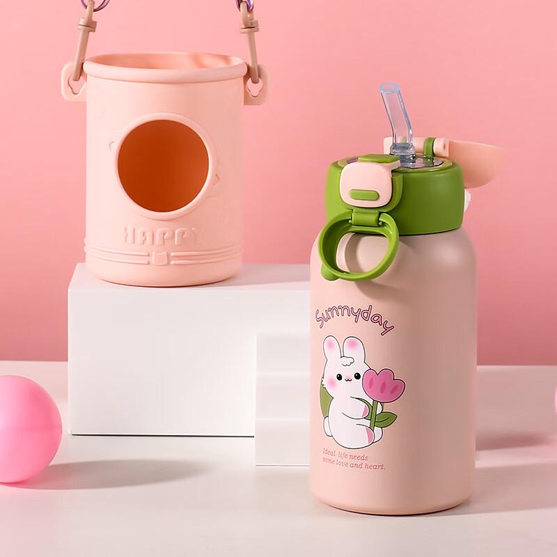 SX Kids 316 Stainless Steel Insulated Straw Bottle, 500ml