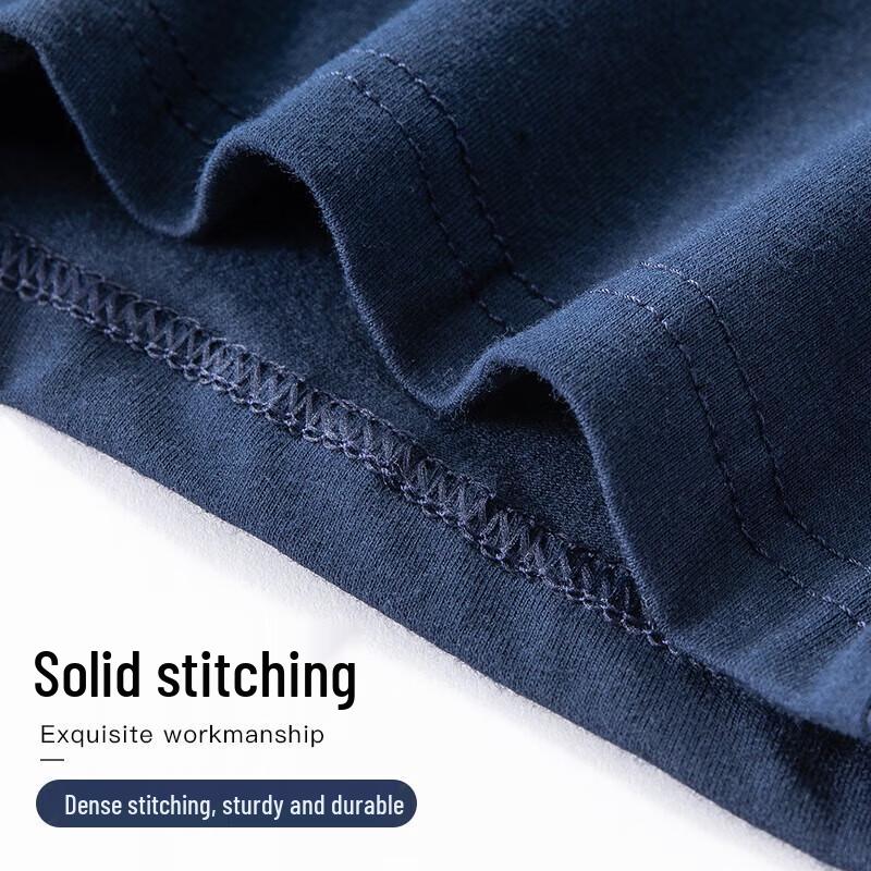 LangSha Men's Pure Cotton 7A Antibacterial Boxer Briefs 4-Pack