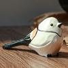 Handmade Fat Chirp Bird Ornament Vintage Robin Bird Ornament  Bookshelf Decor