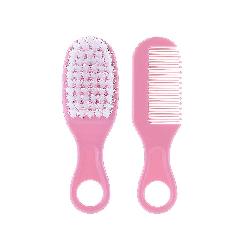Newborn Safety Comb Head Care 1 Pcs Set Massage Soft Brush Dirt Removal Baby Bath Comb-Set To Remove Fetal Moss Pink Blue Color