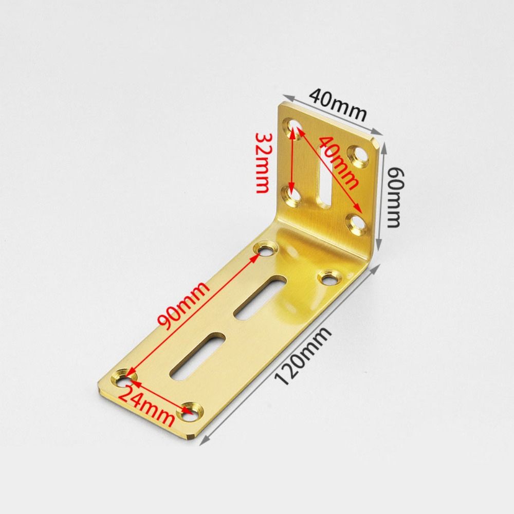 Universal Stainless Steel Corner Brackets 90 Degree L-Shaped Joint Bracket 4 Holes 6 Holes Bracket Fastener Furniture