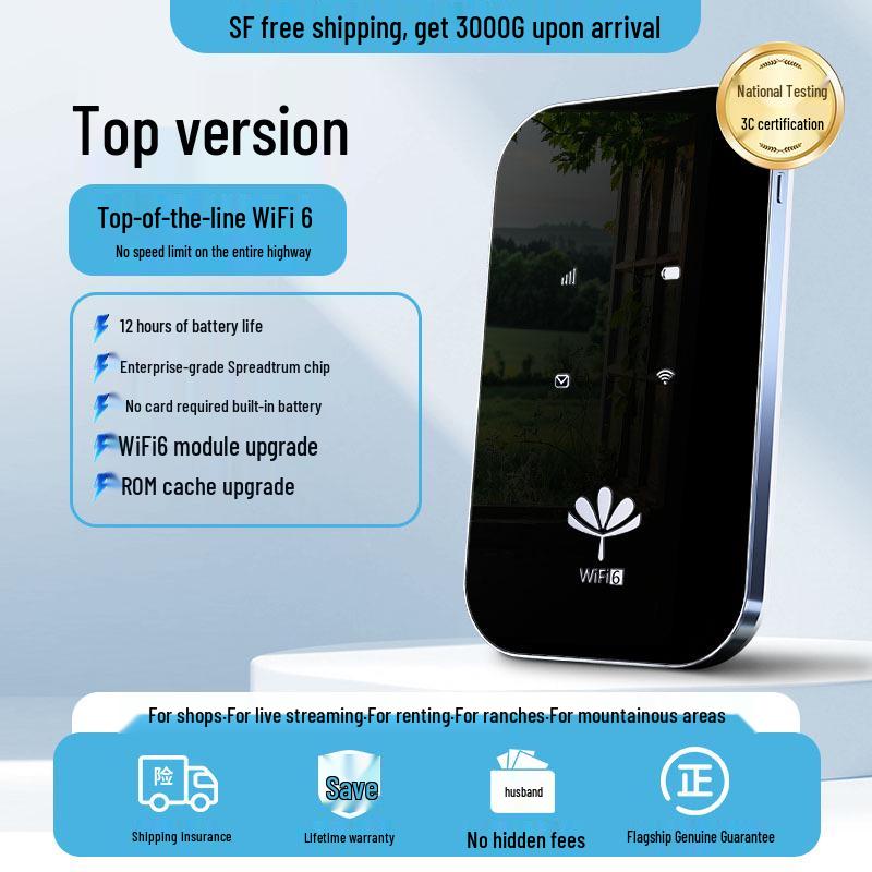 Przenośny WiFi 2025: Nowa Bezprzewodowa Karta Sieciowa 4G WiFi6 Bez Wtyczki