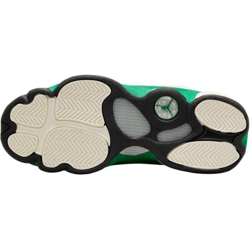 Air Jordan 13 Retro GS Sail Pine Green Kids Sneakers Cream Black HQ0780-103