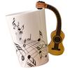 Ceramic Cup Coffee Mug Instrument Mug Creative Gift Black Guitar CDN