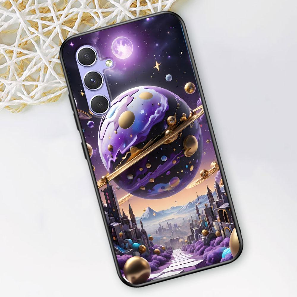 

Space Planet Stars Moon Case for Samsung Galaxy A51 A53 A54 A31 A52 A12 A13 A21s A22 A32 A11 A22 A33 A41 A52s TPU Phone Cover Samsung A21