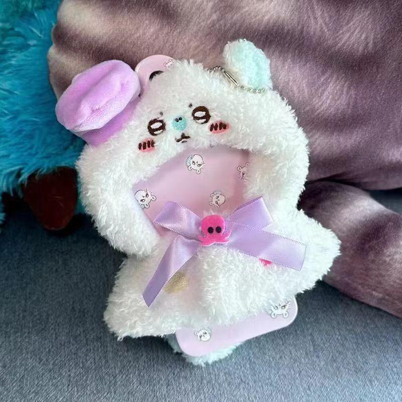 JIYI ChIkawas Cute Little Eight Usaki Flying Squirrel Chestnut Head Pendant Baby Clothes 12cm Doll Cross-dressing Doll Clothes красный