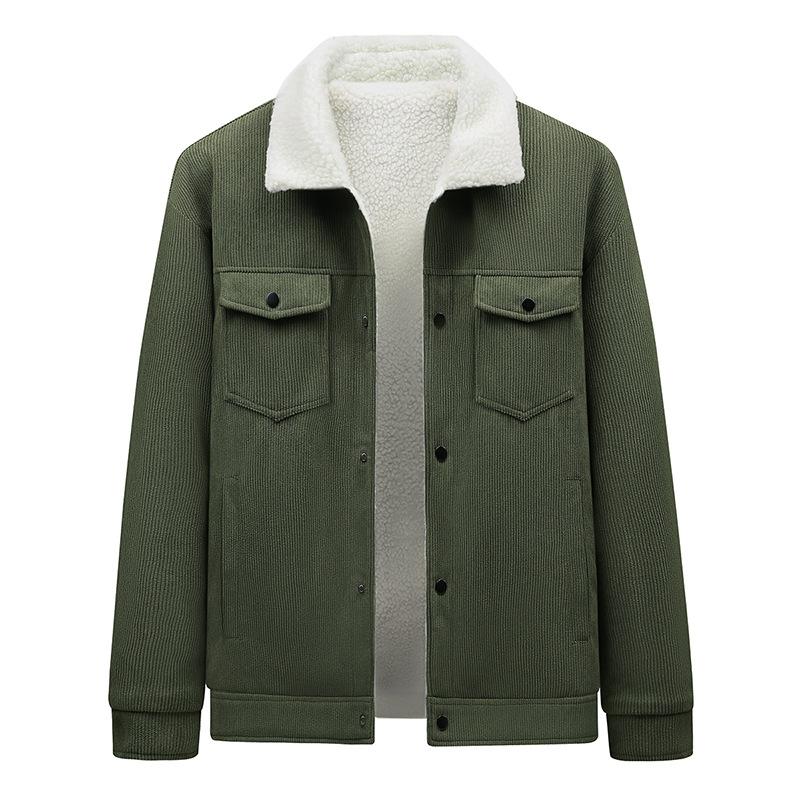 Thickened Casual Retro Lapel Tooling Jacket Cotton Jacket