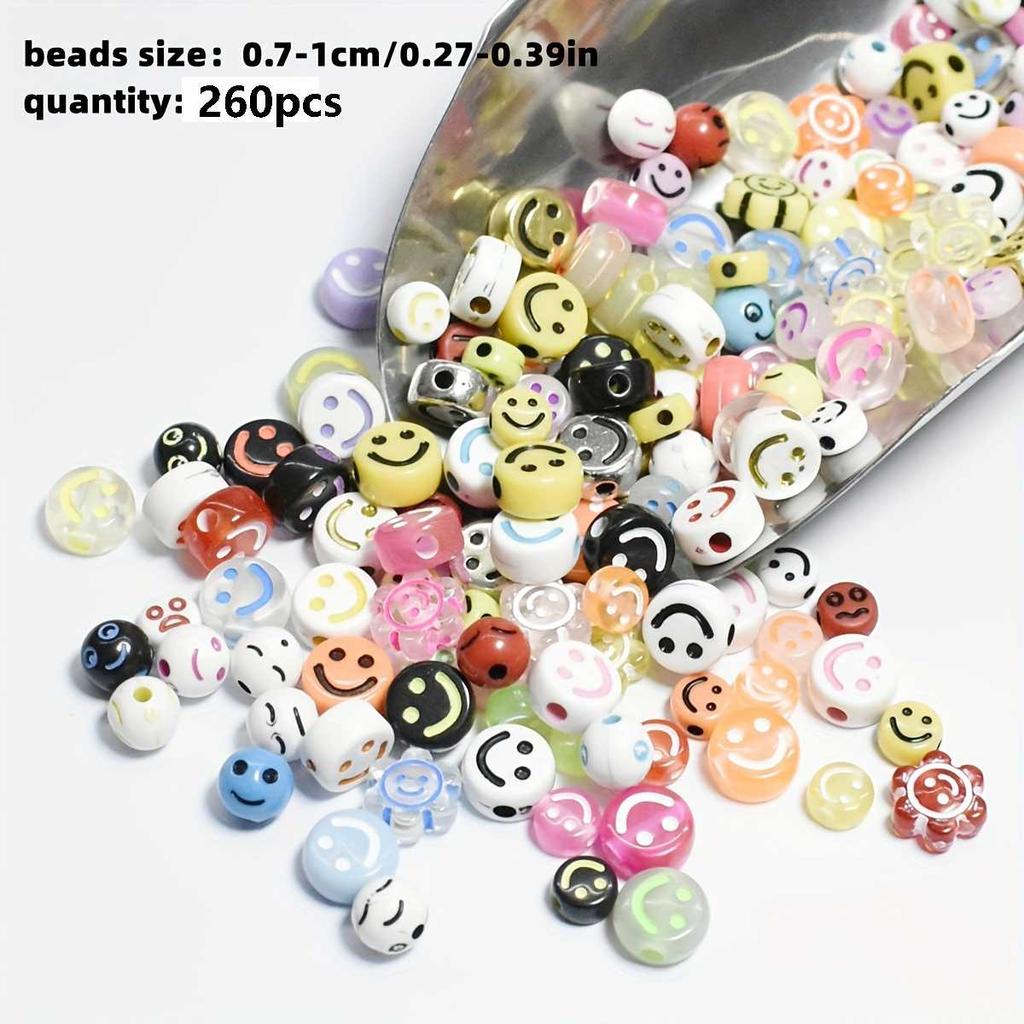 100pcs Round Square English Letter Beads DIY Bracelet Necklace Jewelry Accessory Acrylic Loose Bead String Black White Crafts