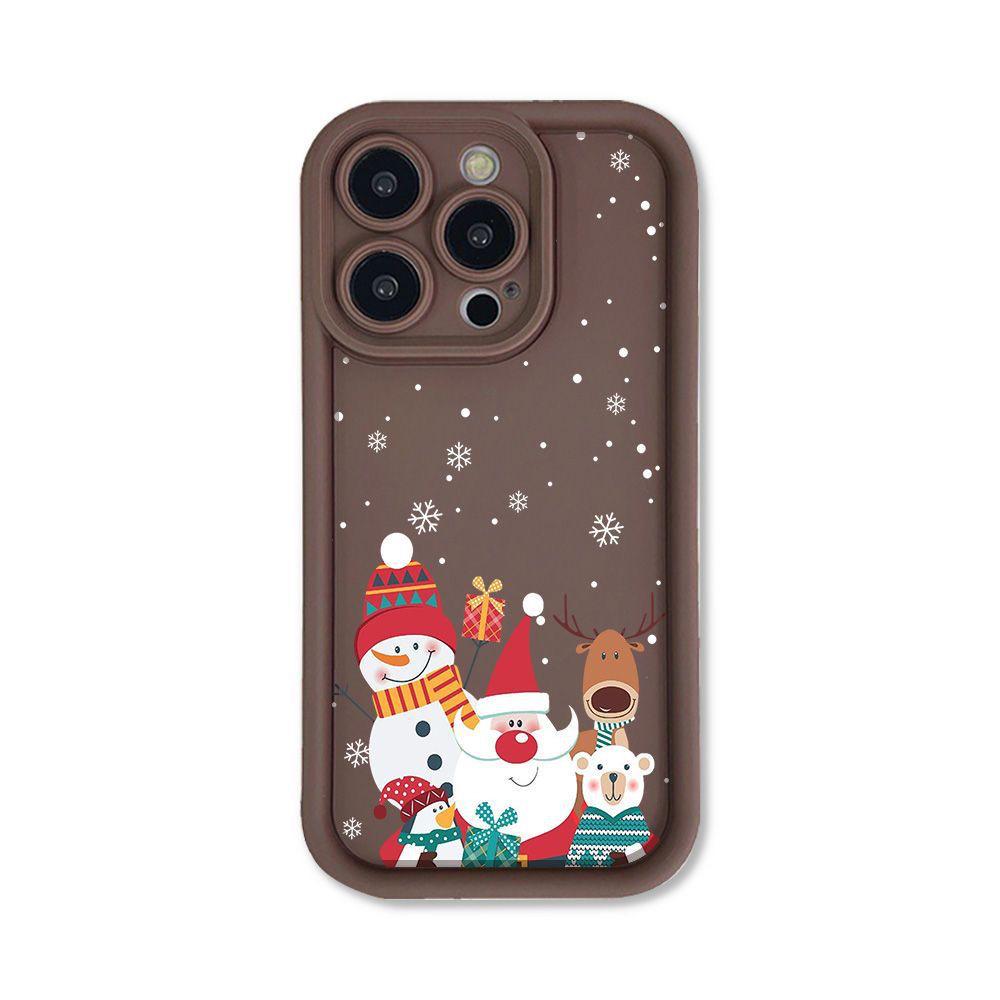 Christmas Carnival Apple iPhone Case: Compatible with 12, 13, 14, 15 Plus, 16 Pro Max; Cute & Drop-proof Design