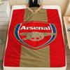 Arsena Team Logo Print FlAannel Blanket, High Quality Comfortable for All Seasons, Home Decor, Warmth and Comfort