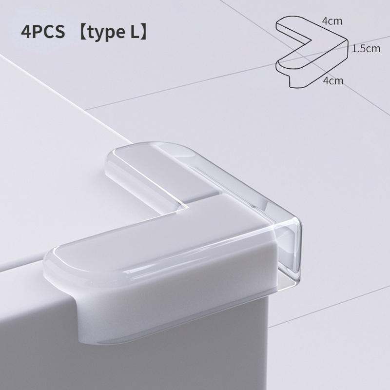 4Pcs Silicone Corner Protector for Children Baby Safety Table Edge Protection Cover Child Anticollision Table Corner Edge Guards