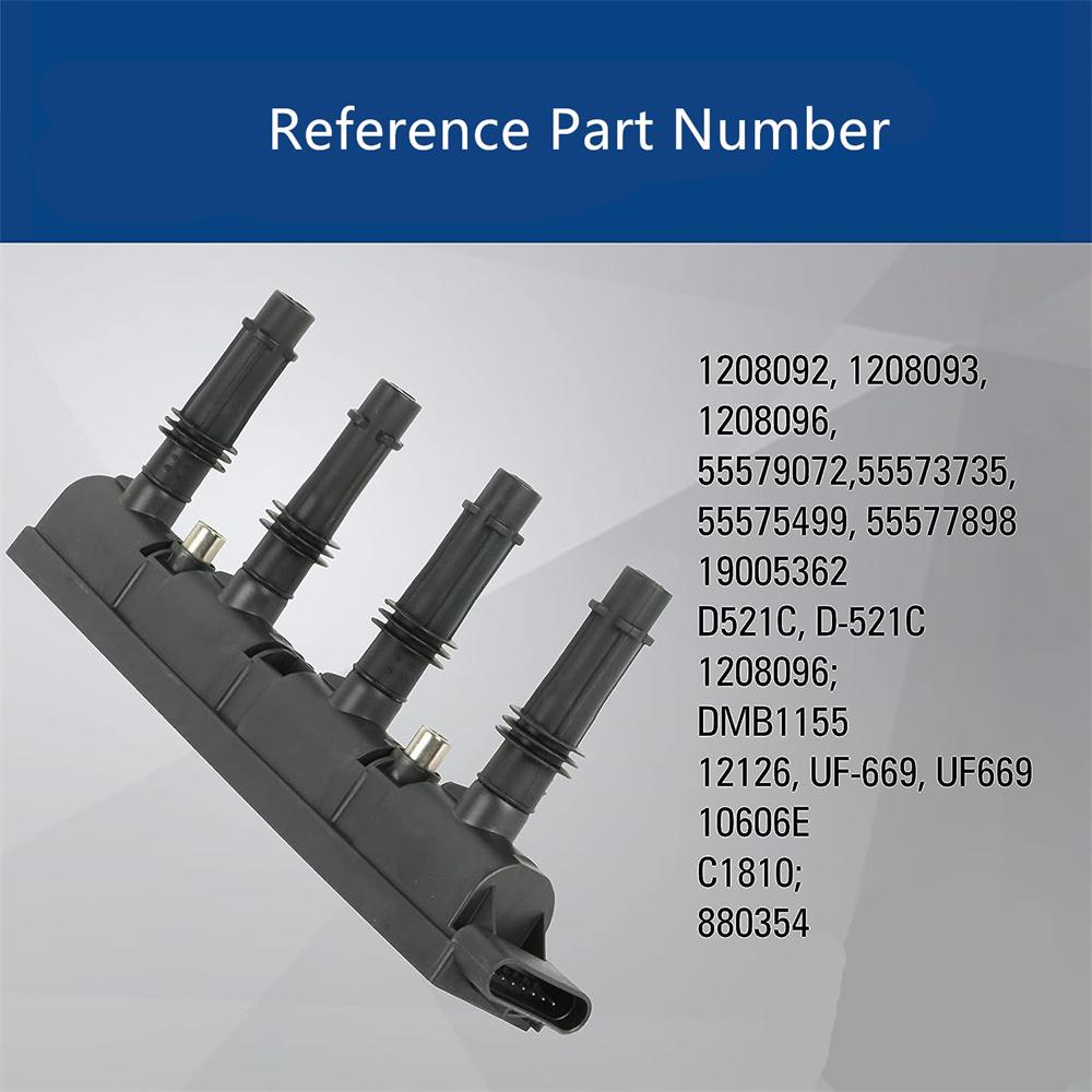 Ignition Coil Pack 7 PIN For Vauxhall Corsa 10-19 1.2 1.4 16V Adam 19005362