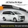 JAC Refine M4 Frameless Silent Wiper Blades 2016-2024, Front & Rear
