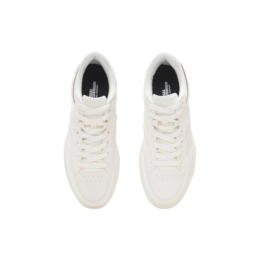 New LiNing Anti Slip And Wear Resistant Lightweight Low Top Skateboard Shoes Men's White AGCS031-1