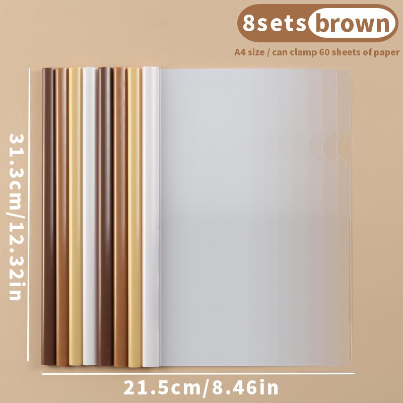 

Набор из 8 штук А4, прозрачная папка для рисования, зажим для стержня, канцелярские принадлежности для студентов, большая вместимость, брошюровочная папка