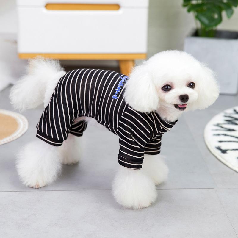 Pet Dog Cat Clothes Cute Bear Comfy Pajamas Coat Shirt Stripes Jumpsuit Costume Pet Dog Cat Clothes Cute Bear Comfy Pajamas Coat Shirt Stripes Jumpsuit Costume