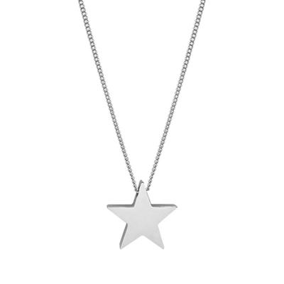 Fashion Chain Necklace Stylish Star Pendant Necklace Titanium Steel Material Star Neck Jewelry for Wedding Party Daily