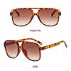 Vintage Doppelbrücke Übergroße Piloten Sonnenbrille Uv400 Schutz Klassische 70er Sonnenbrille Gelbe Fahrbrille Für Damen & Herren