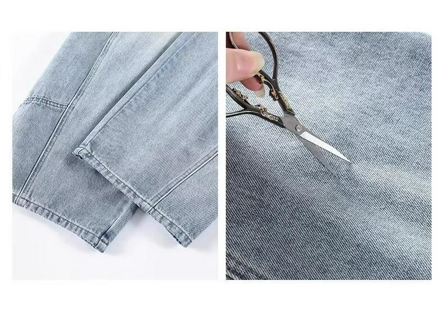 La Chapelle 2025 Women's Loose Wide-Leg Jeans - Summer High Street Style