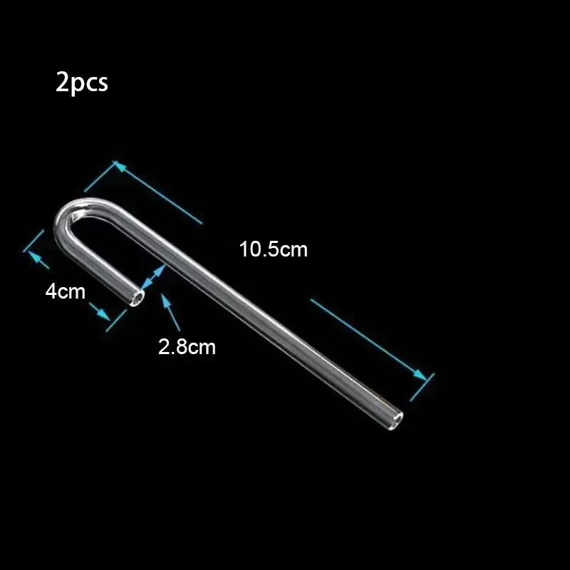 2pcs/lot 4mm Acrylic Aquarium Connector Straight U Shape Tube Elbow Fish Tank Air Pump Air Tube Filter Connecting Accessories