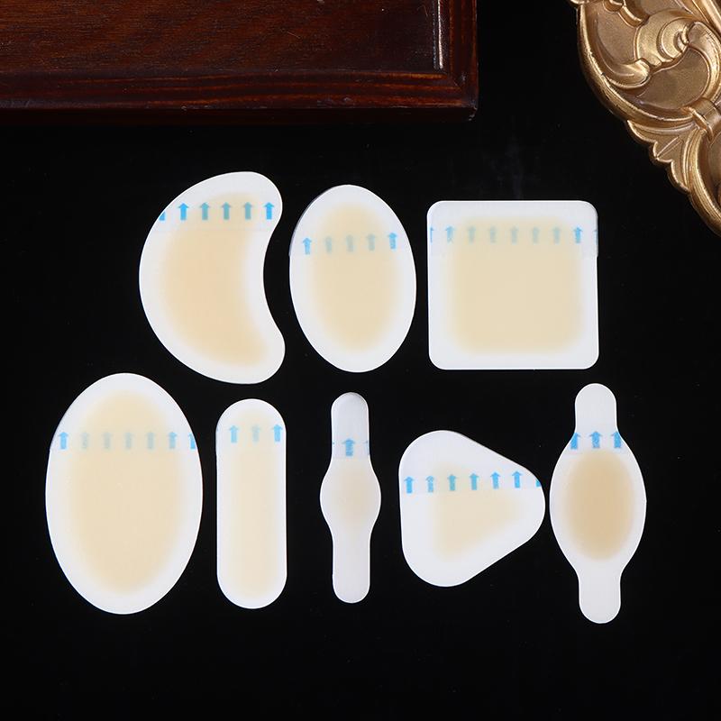 24Pcs Blister Plasters Invisible Hydrocolloid Gel Blister Bandages Blister Cushion Pad For Heel Foot Toe And Guard Skin