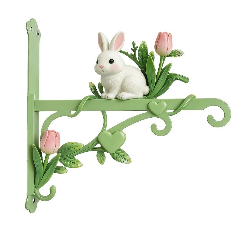 

Metal Colorful Courtyard Plant Hook, Easy Install w/ Screws, for Garden Flower Basket Hanging/Welcome Sign, Indoor/Outdoor Decor