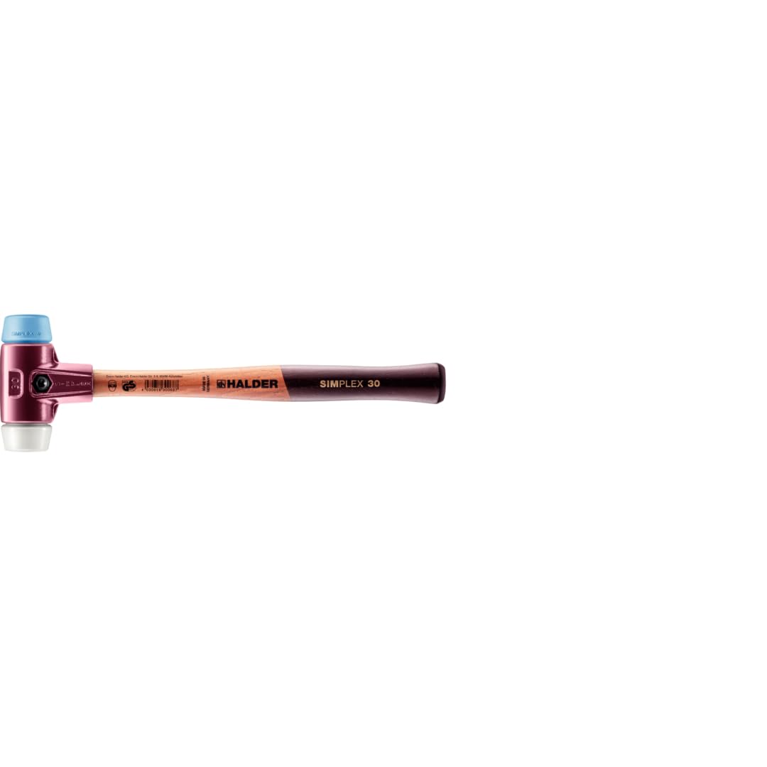 

HALDER Simplex Plastic Hammer TPE Polyethylene Diameter 30 (Blue) (White) 3017.030