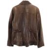 EDDIE BAUER Leather Jacket M Brown Outdoors Women Used