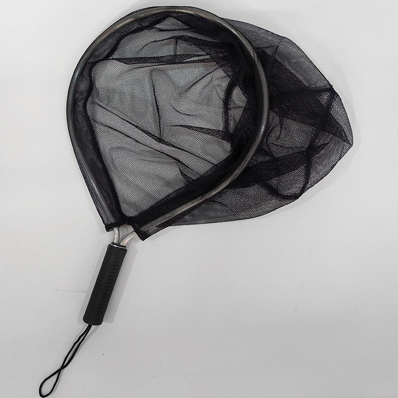 Hot Sale Fishing Accessories Fly Fishing Goods Landing Net with Corrosion Resistant Handle Knotless Mesh Gift for Friends Family