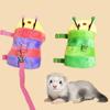 Adjustable Hamster Vest Harness Cartoon Hamster Lead Rope Soft Ferret Walking Leash  Walking