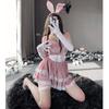 AssassinCat Sexy Pink Bunny Santa Christmas Halloween Costume Stage Performance Cute Velvet Game Adult Photo Luxury Set Costume, Costume, Set,