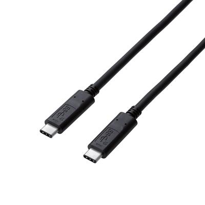 Elecom USB Gen 2 USB Power Delivery 3A USB-C Cable, C-C, 0.5m, 3.1 Certified, Compatible, Output, Black, USB3-CCP05NBK